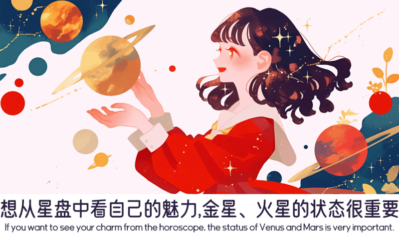 金星、火星的状态在星盘中影响个人的魅力