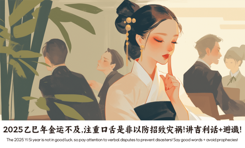 2025乙巳年金运不及，注重口舌是非以防招致灾祸