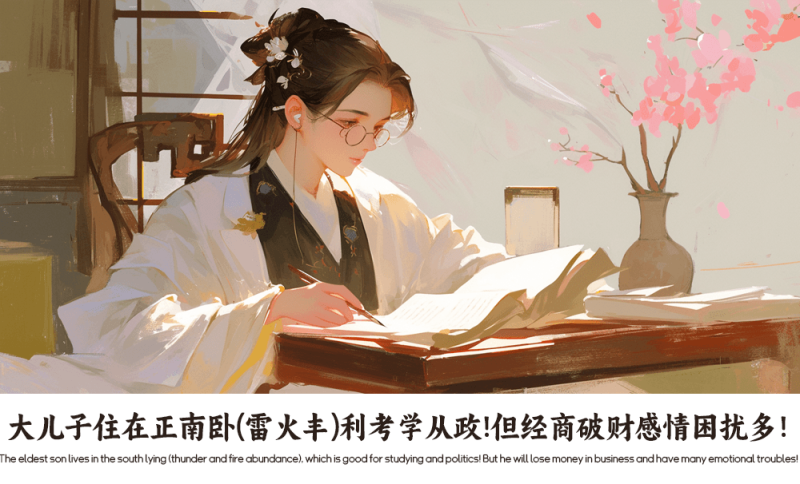 大儿子住在正南
