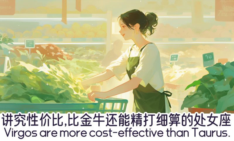 比金牛还能精打细算的处女座