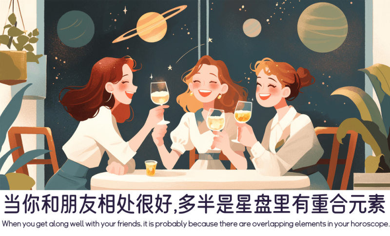 星盘里有重合元素为什么就会和朋友相处的很好