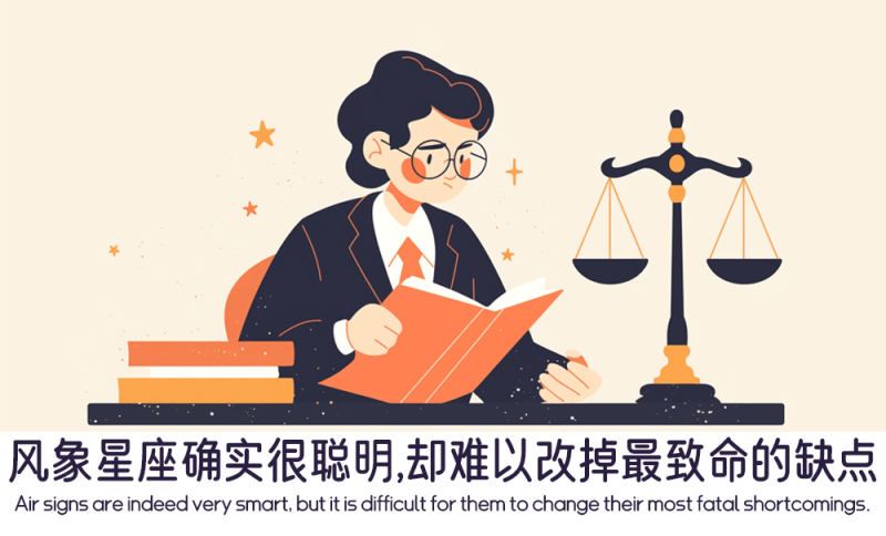风象星座难以改掉最致命的缺点