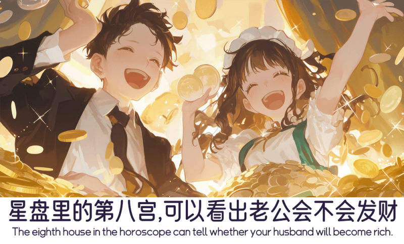 星盘里的第八宫怎么看出老公会不会发财