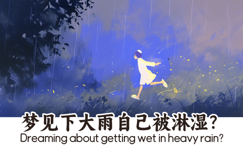 梦见下大雨自己被淋湿