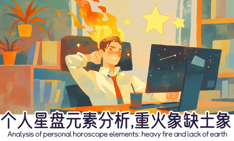 个人星盘元素分析，重火象缺土象