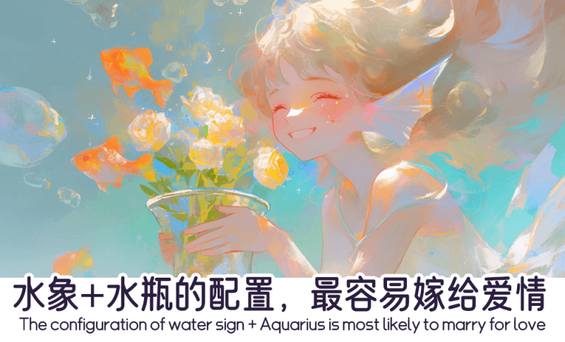 水象➕水瓶的配置为什么最容易嫁给爱情