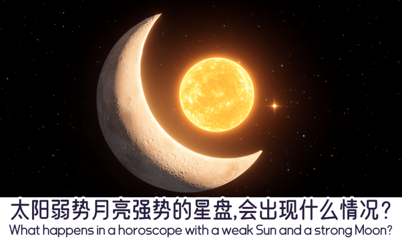 太阳弱势月亮强势的星盘会出现的情况