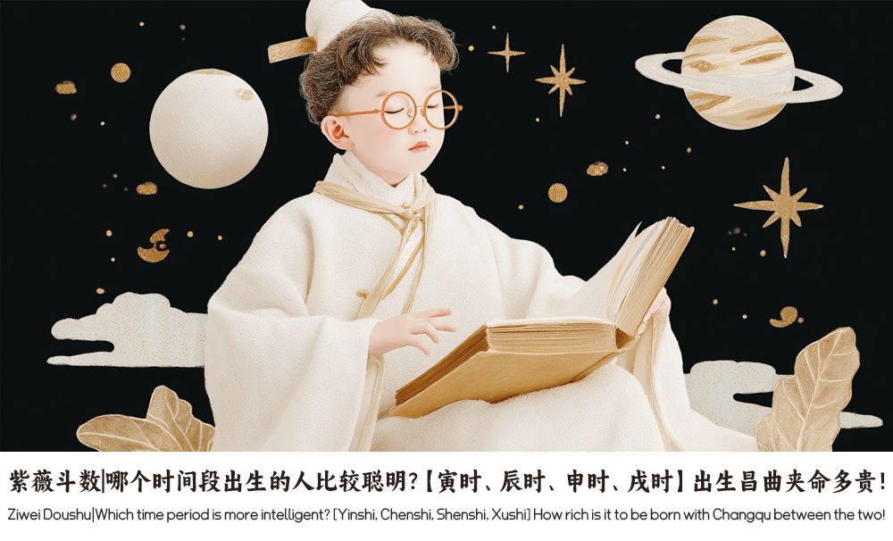 紫薇斗数|哪个时间段出生的人比较聪明？【寅时、辰时、申时、戌时】出生昌曲夹命多贵！