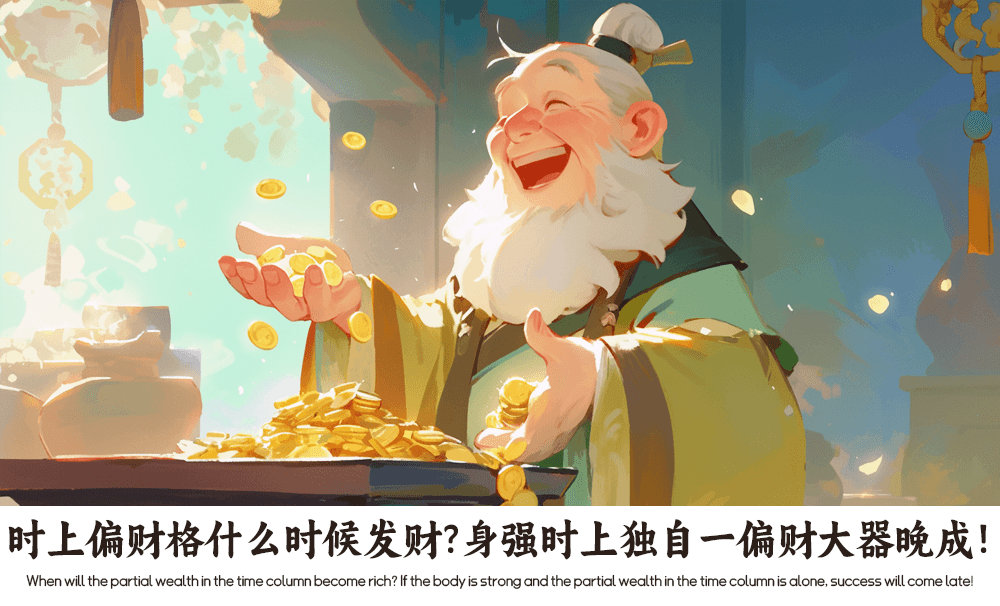 时上偏财格什么时候发财？身强时上独自一偏财大器晚成！