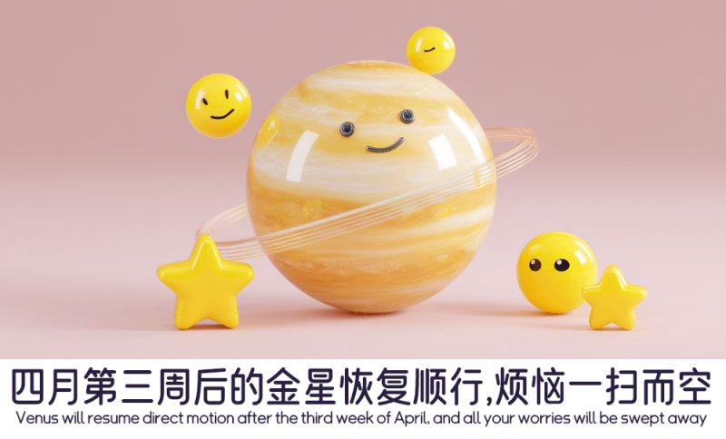 四月第三周后的金星恢复顺行