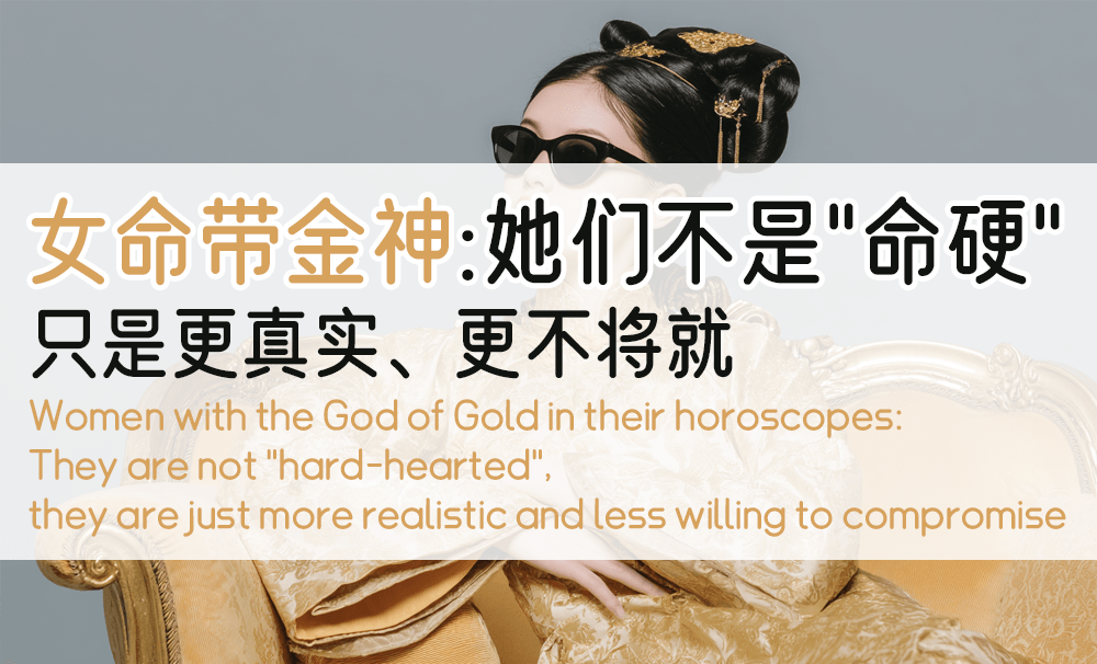 女命带金神：她们不是“命硬”，只是更真实、更不将就