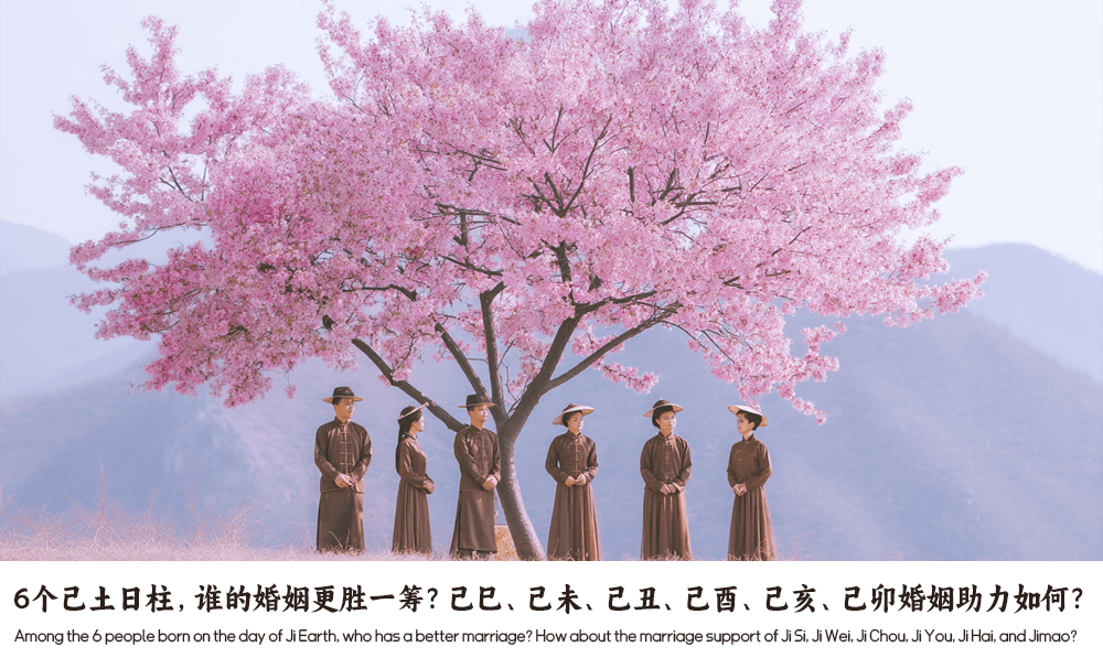 6个己土日柱，谁的婚姻更胜一筹？己巳、己未、己丑、己酉、己亥、己卯婚姻助力如何？