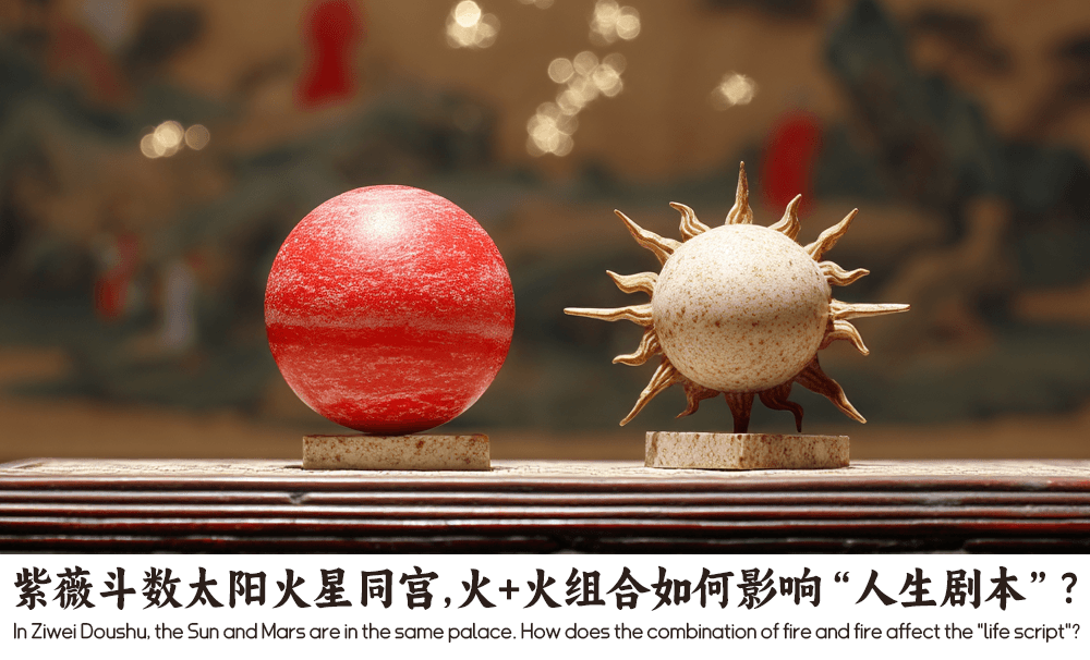 紫薇斗数太阳火星同宫，火+火组合如何影响“人生剧本”？