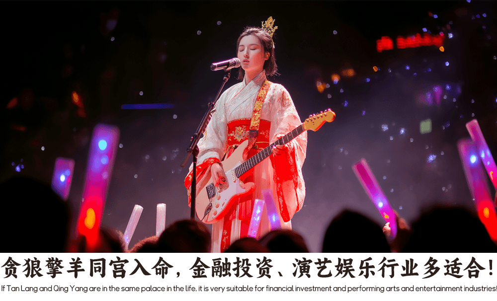 贪狼擎羊同宫入命，金融投资、演艺娱乐行业多适合！