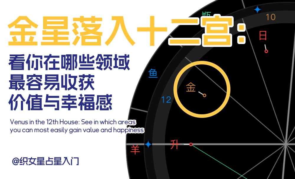 金星落入十二宫：看你在哪些领域最容易收获价值与幸福感