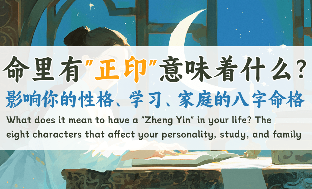命里有“正印”意味着什么？影响你的性格、学习、家庭的八字命格