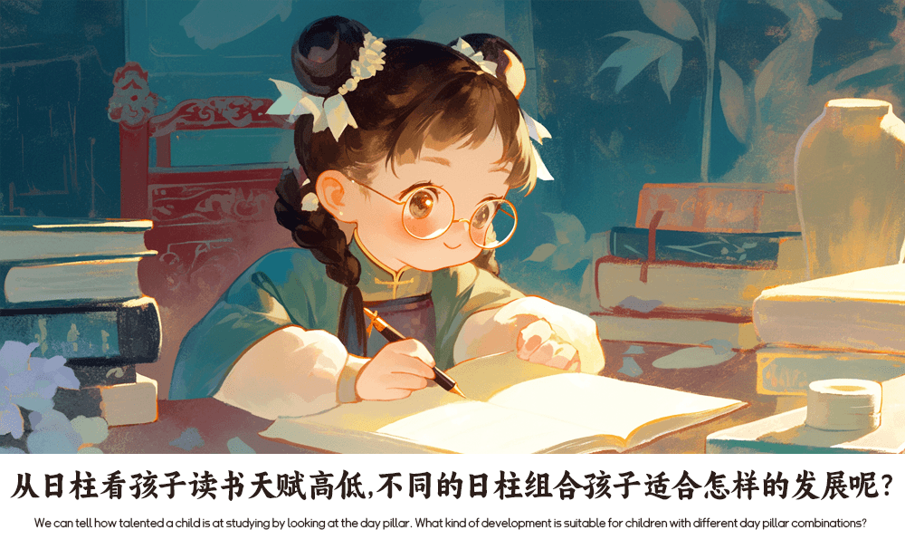 从日柱看孩子读书天赋高低，不同的日柱组合孩子适合怎样的发展呢？