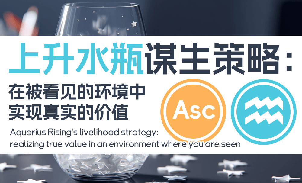 上升水瓶谋生策略：在被看见的环境中实现真实的价值
