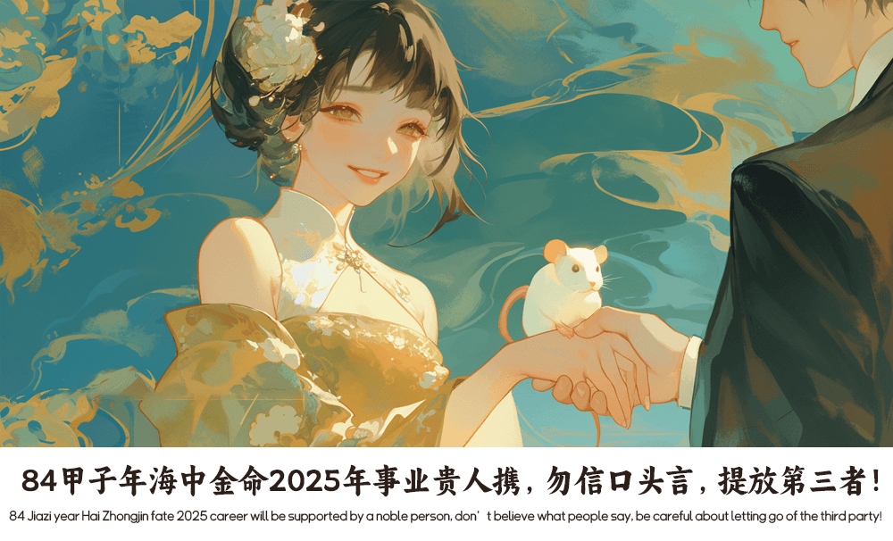 84甲子年海中金命2025年事业贵人携，勿信口头言，提放第三者！