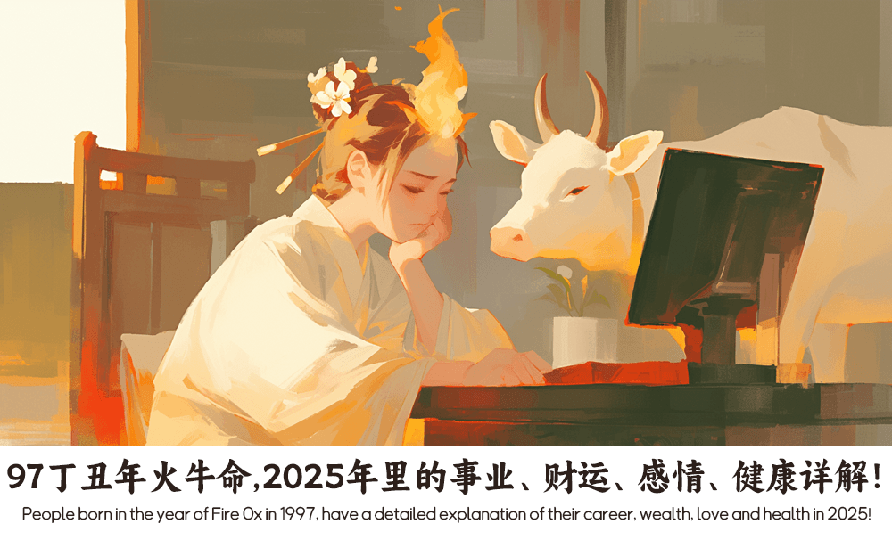 97丁丑年火牛命，2025年里的事业、财运、感情、健康详解！