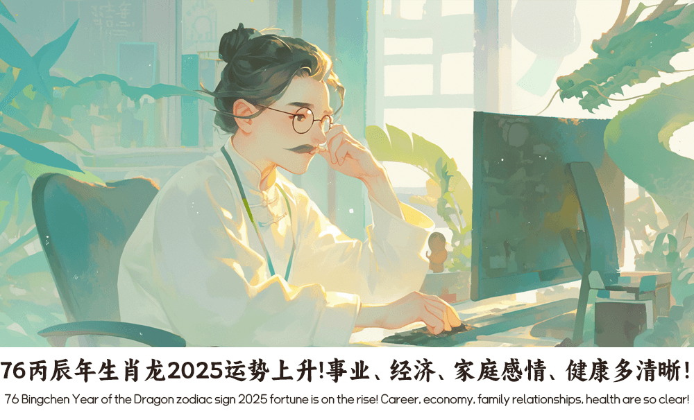 76丙辰年生肖龙2025运势上升！事业、经济、家庭感情、健康多清晰！