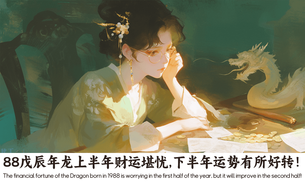 88戊辰年龙上半年财运堪忧，下半年运势有所好转！
