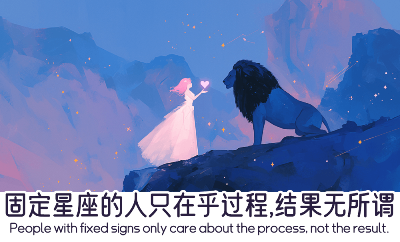 只在乎过程的固定星座