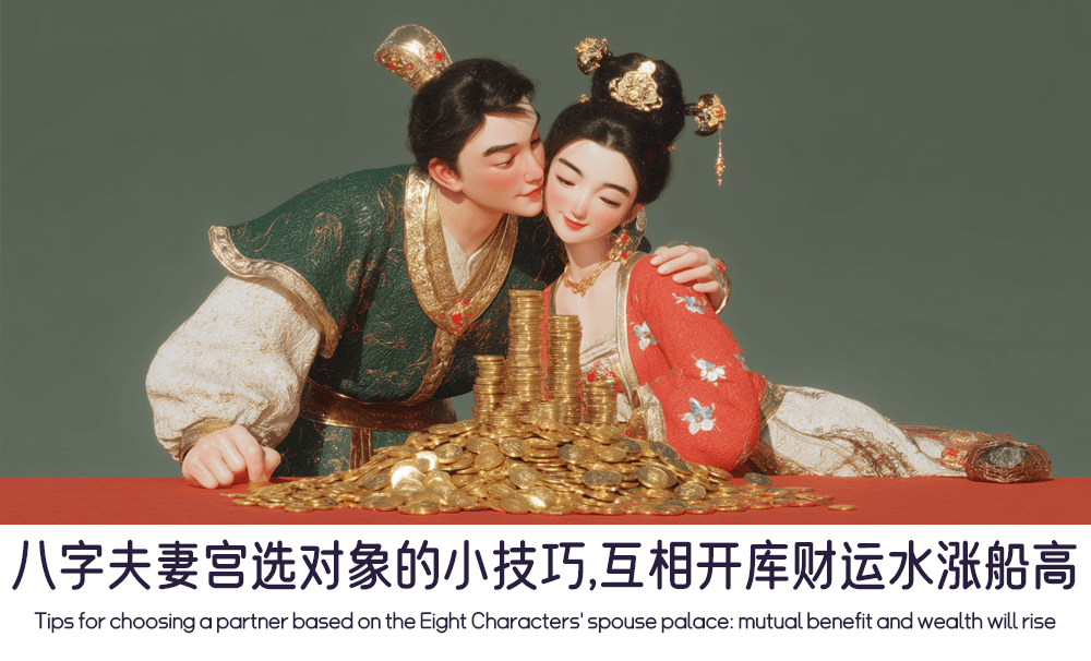 八字夫妻宫选对象的小技巧，互相开库财运水涨船高