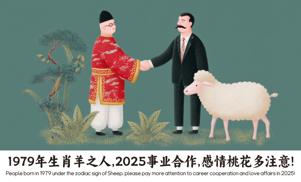 1979年生肖羊之人，2025事业合作、感情桃花多注意！