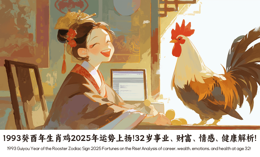 1993癸酉年生肖鸡2025年运势上扬！32岁事业、财富、情感、健康解析！