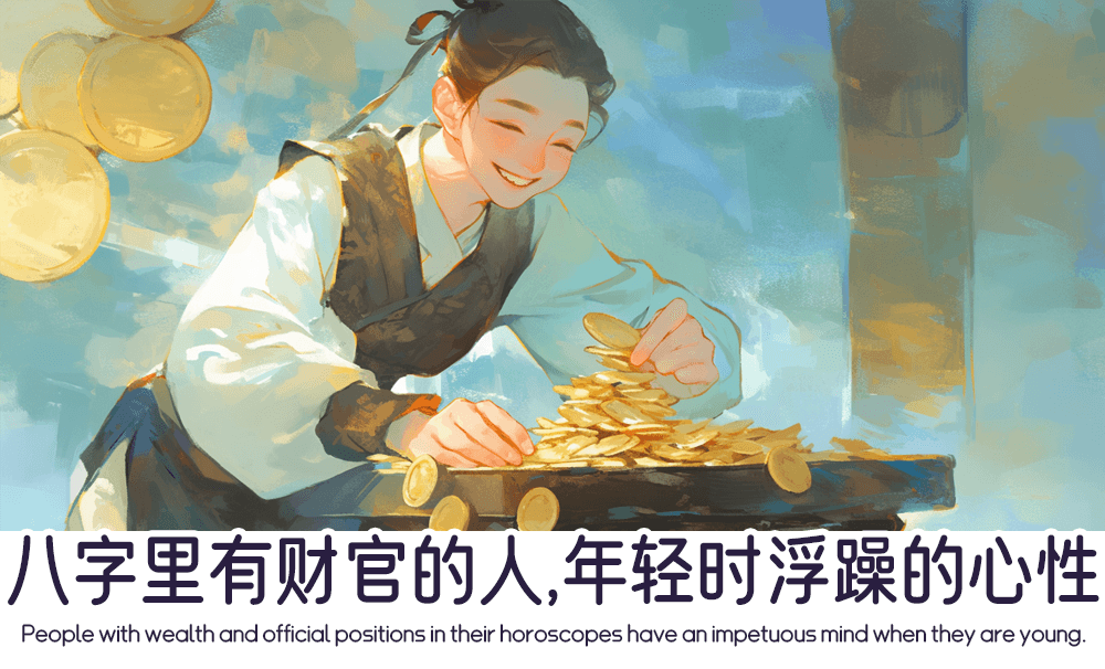 八字里有财官的人，年轻时浮躁的心性
