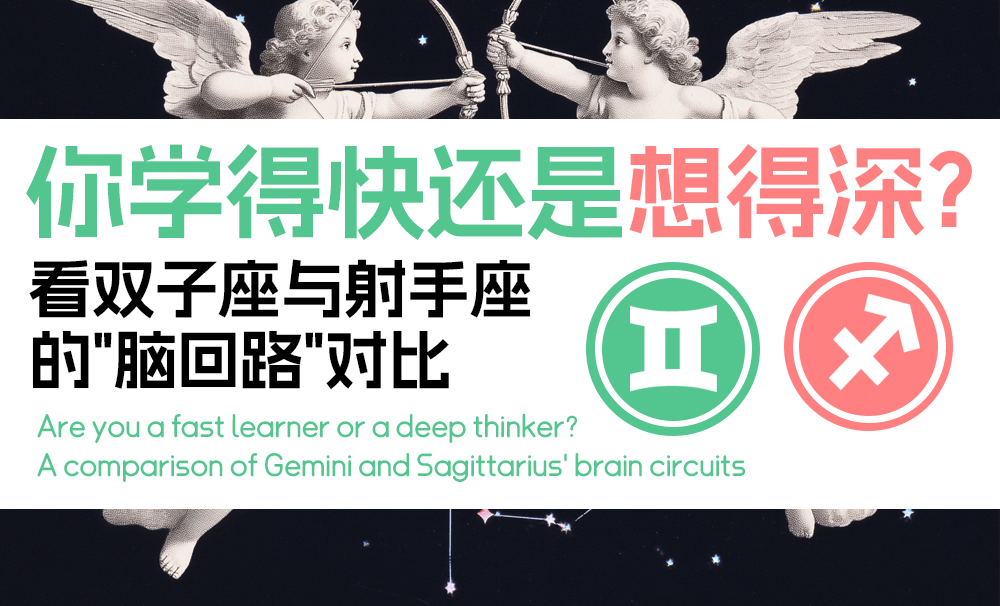 你学得快还是想得深？看双子座与射手座的“脑回路”对比