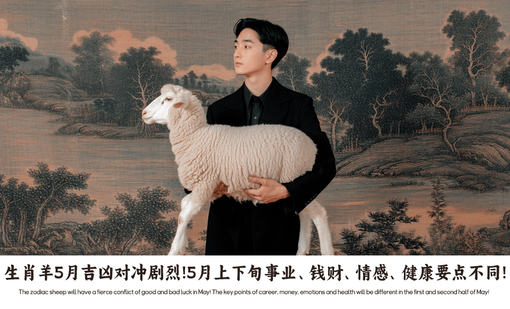 生肖羊5月吉凶对冲剧烈！5月上下旬事业、钱财、情感、健康要点不同！