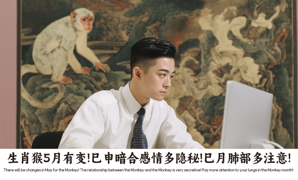 生肖猴5月有变！巳申暗合感情多隐秘！巳月肺部多注意！
