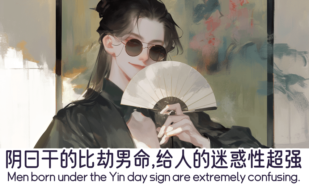 阴日干的比劫男命，给人的迷惑性超强