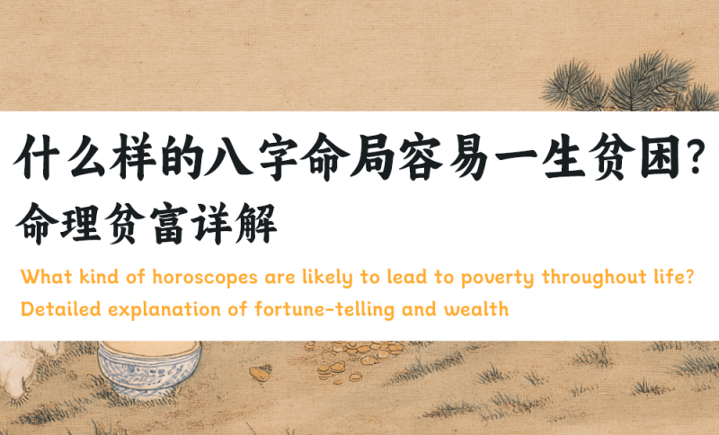 什么样的八字命局容易一生贫困