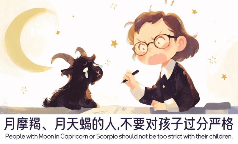 月摩羯、月天蝎的人对待孩子的方式