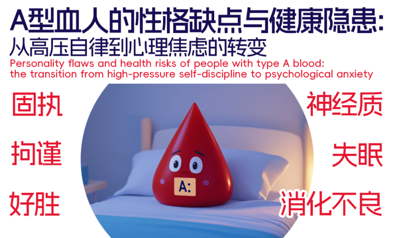 A型血人的性格缺点与健康隐患