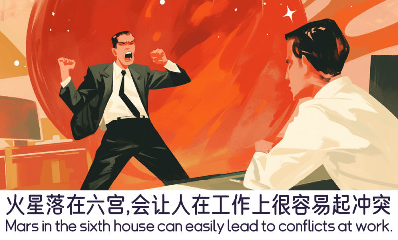 火星落在六宫的人在工作中的冲突