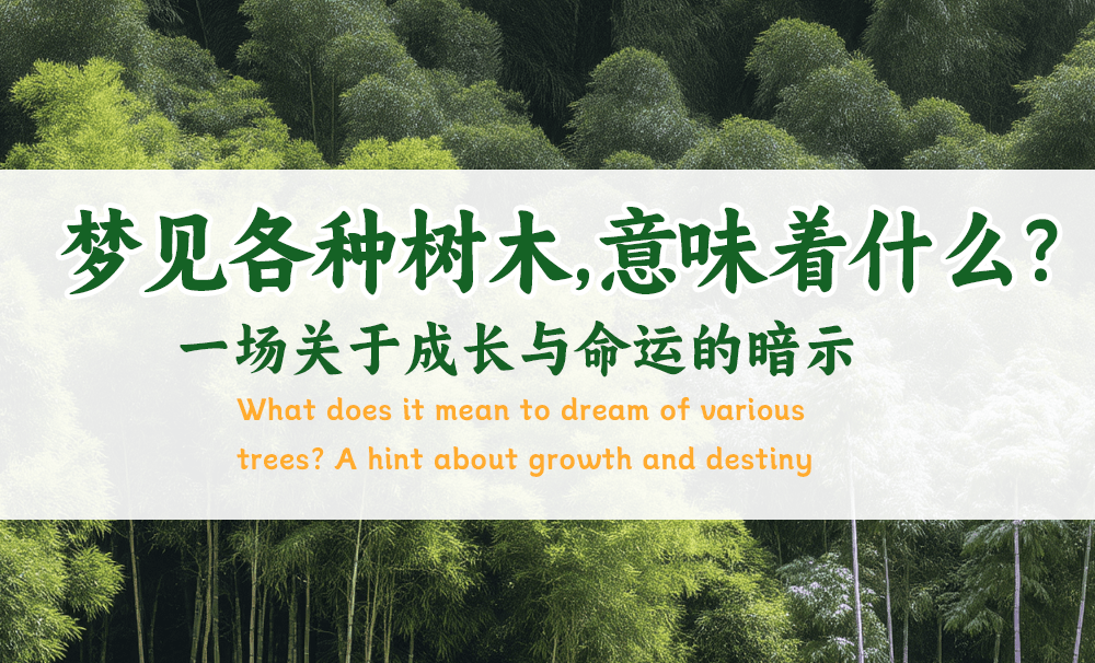 梦见各种树木，意味着什么？一场关于成长与命运的暗示