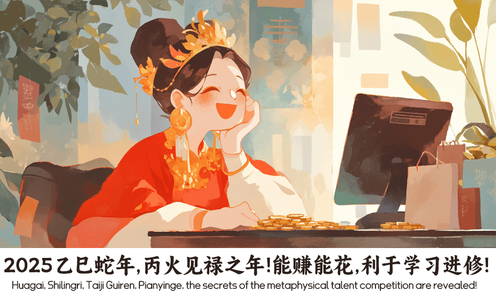 2025乙巳蛇年，丙火见禄之年！能赚能花，利于学习进修！