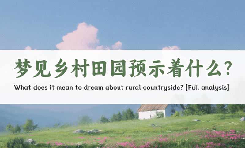 梦见乡村田园预示着什么