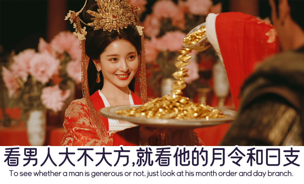 看男人大不大方，就看他的月令和日支