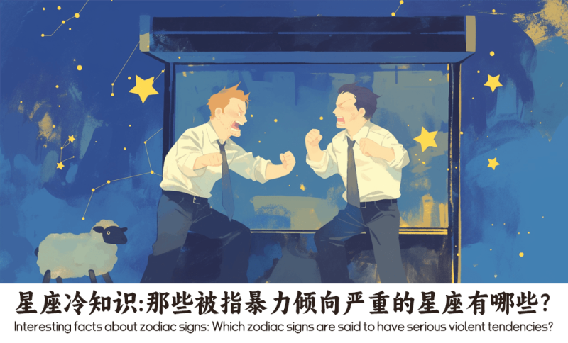 被指暴力倾向严重的星座