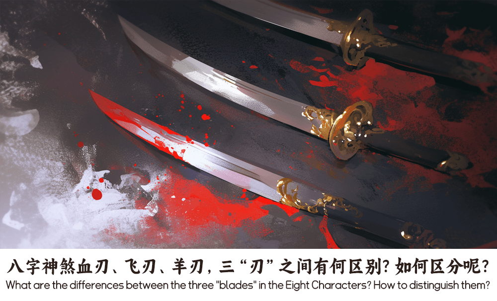 八字神煞血刃、飞刃、羊刃，三“刃”之间有何区别？如何区分呢？