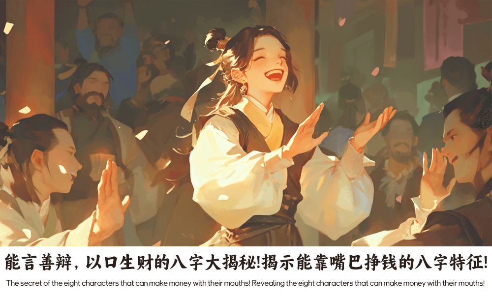 能言善辩，以口生财的八字大揭秘！揭示能靠嘴巴挣钱的八字特征!