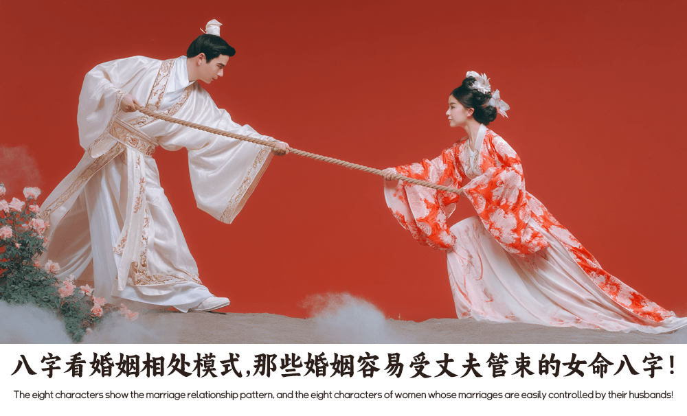 八字看婚姻相处模式，那些婚姻容易受丈夫管束的女命八字！