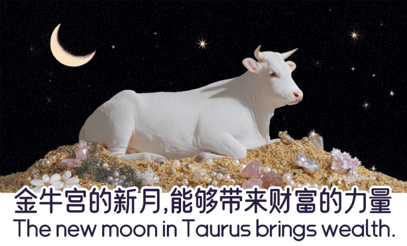 金牛宫的新月带来财富的力量