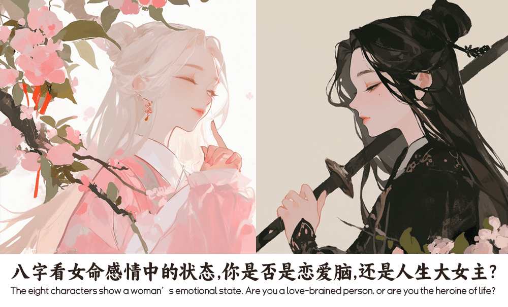 八字看女命感情中的状态，你是否是恋爱脑，还是人生大女主？