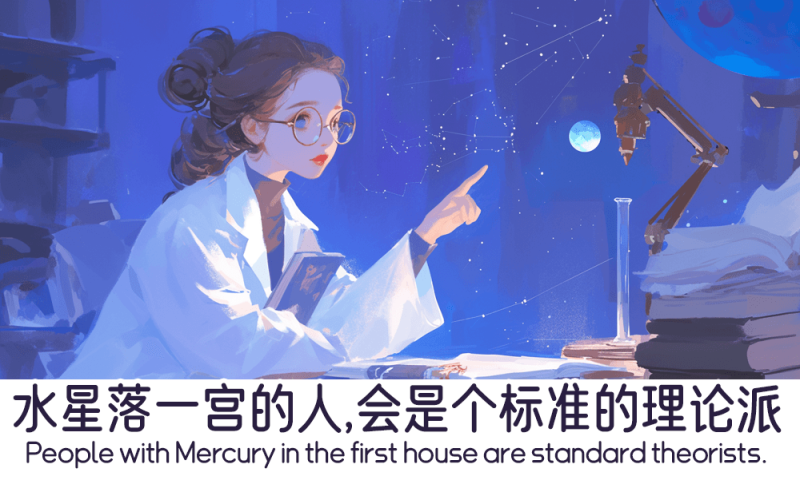 水星落一宫会是个理论派